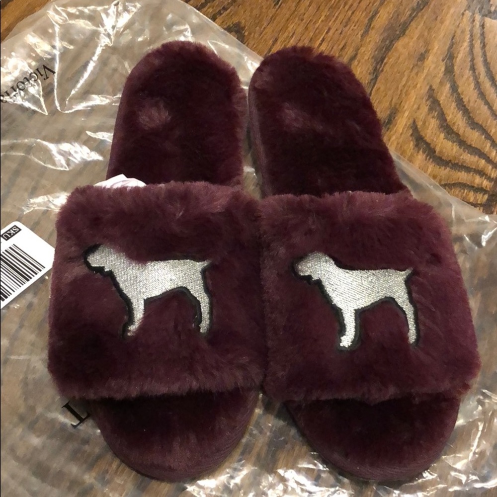 PINK maroon super soft slippers